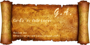Grün Adrienn névjegykártya