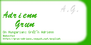 adrienn grun business card